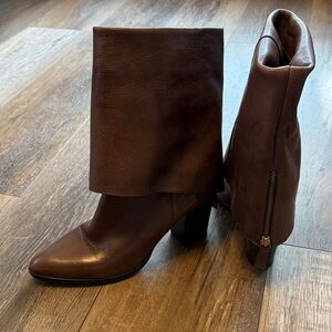 Brown Leather Women's Boots